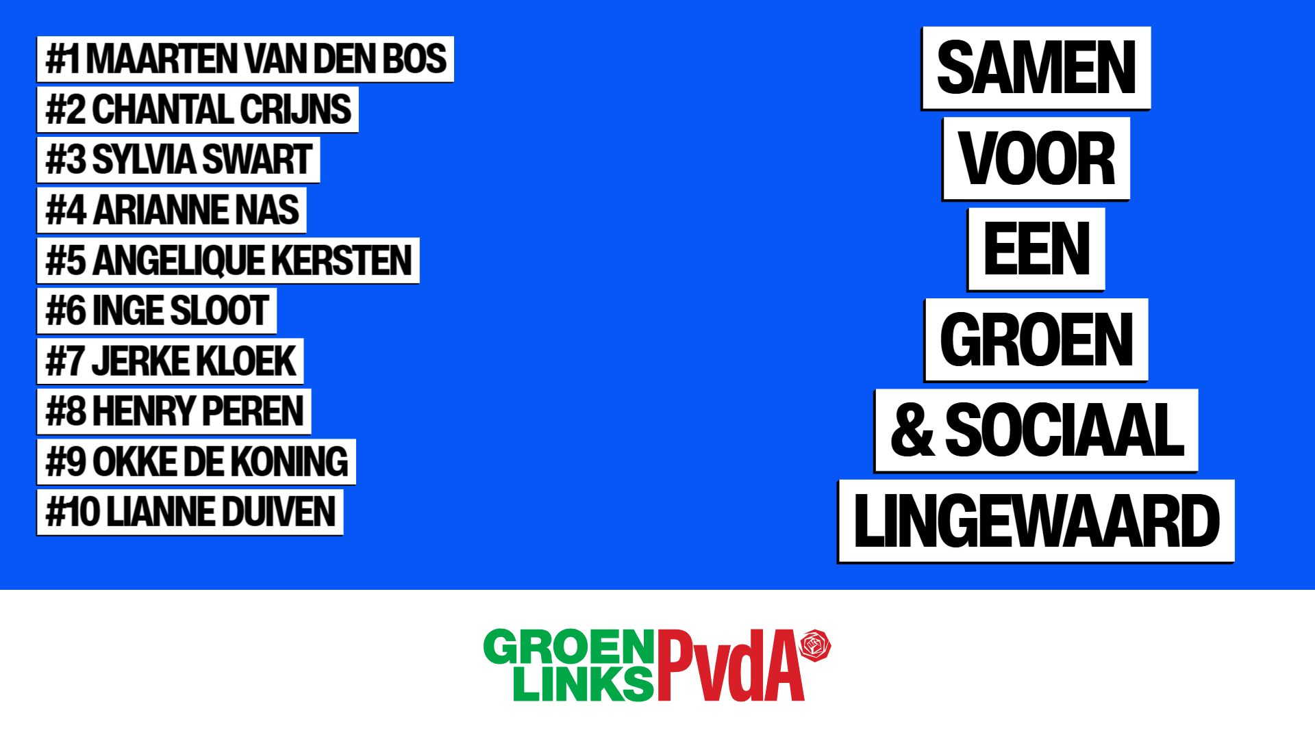 Team GroenLinks-PvdA klaar voor een groen en sociaal Lingewaard