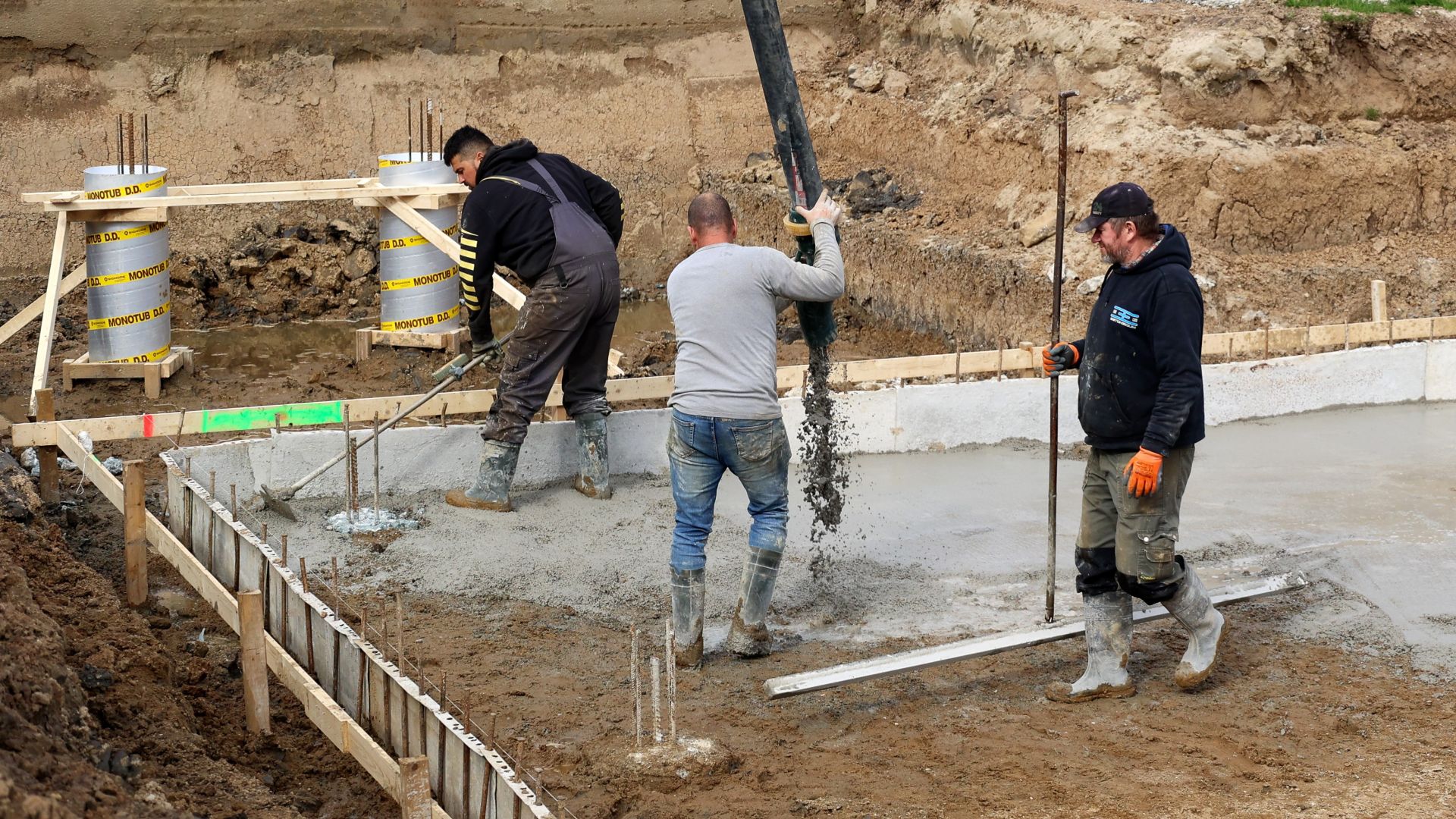 Fundering gestort: startsein voor het nieuwe hart van Haalderen.