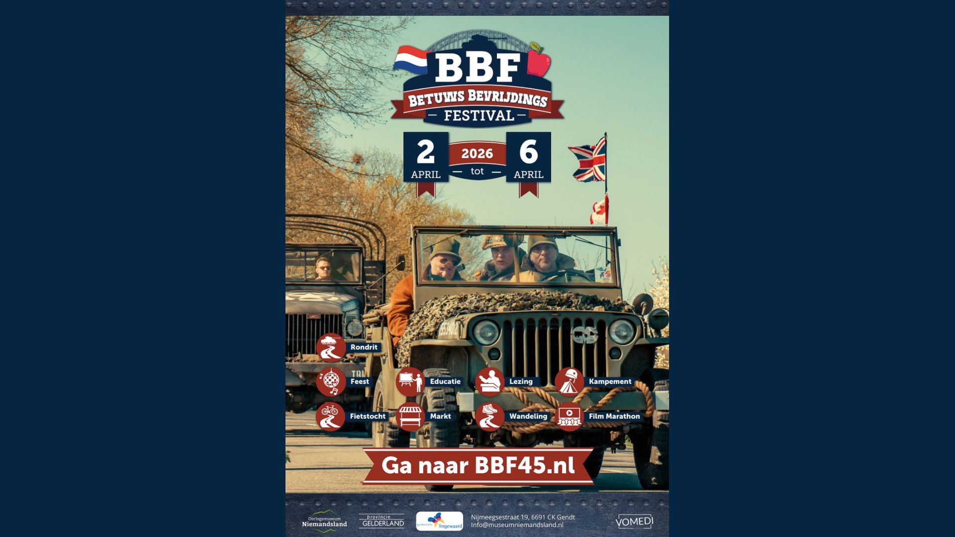 Betuwe herdenkt 81 jaar vrijheid met meerdaags bevrijdingsfestival