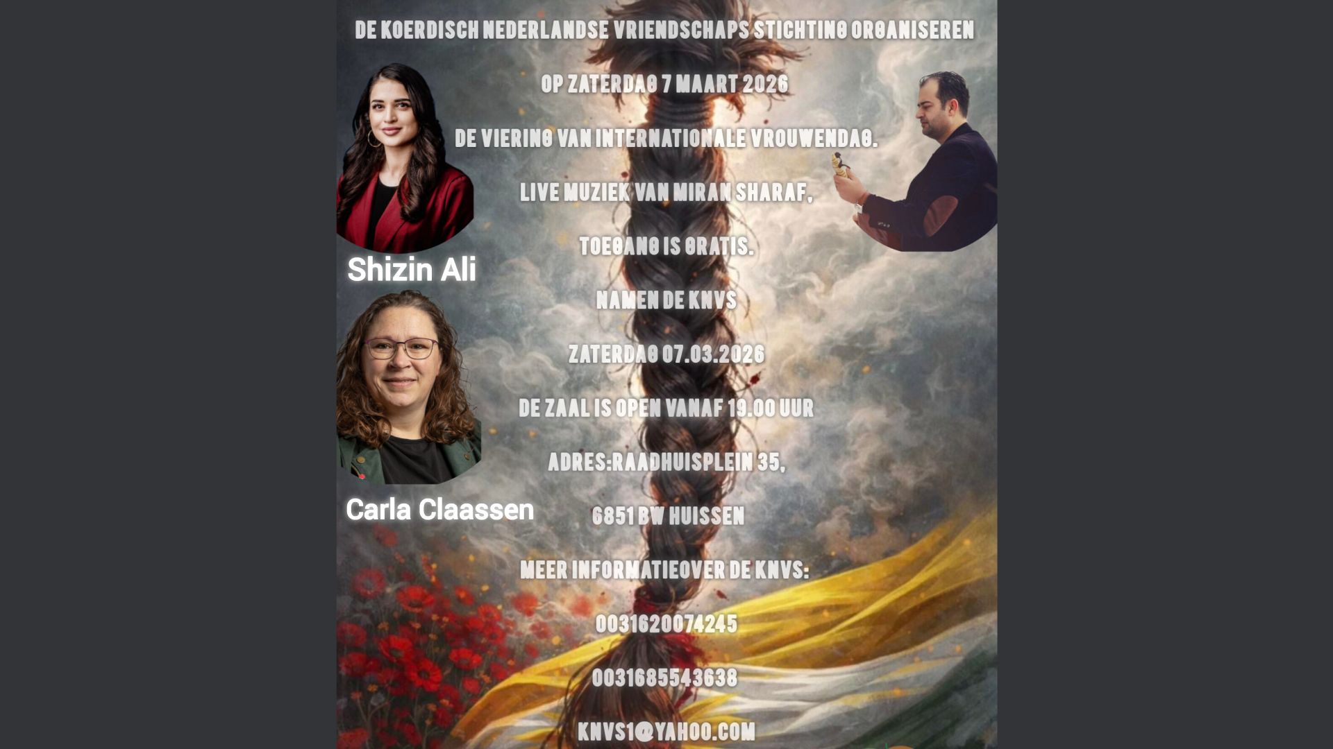 Koerdisch Nederlandse Vriendschaps Stichting viert Internationale Vrouwendag