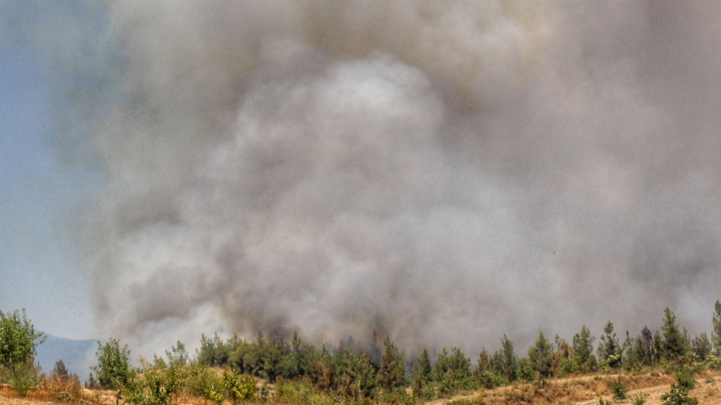 Brandlucht uit Limburg te ruiken in onze regio