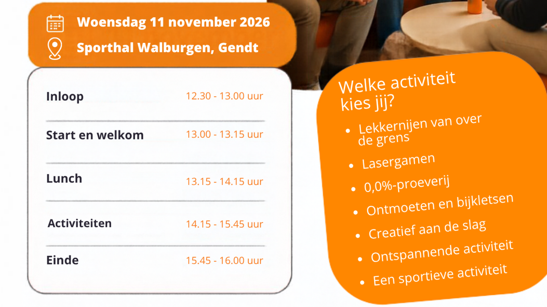 Ontspannende middag in Lingewaard voor mantelzorgers van alle leeftijden