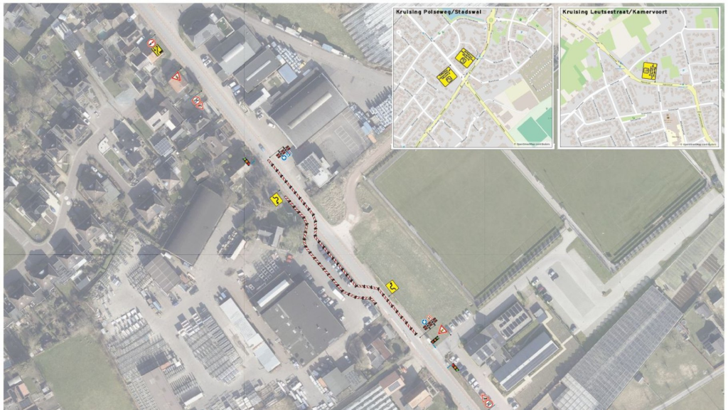 Verkeershinder Huissen door aanleg nieuwe oversteekplaats en fietspad