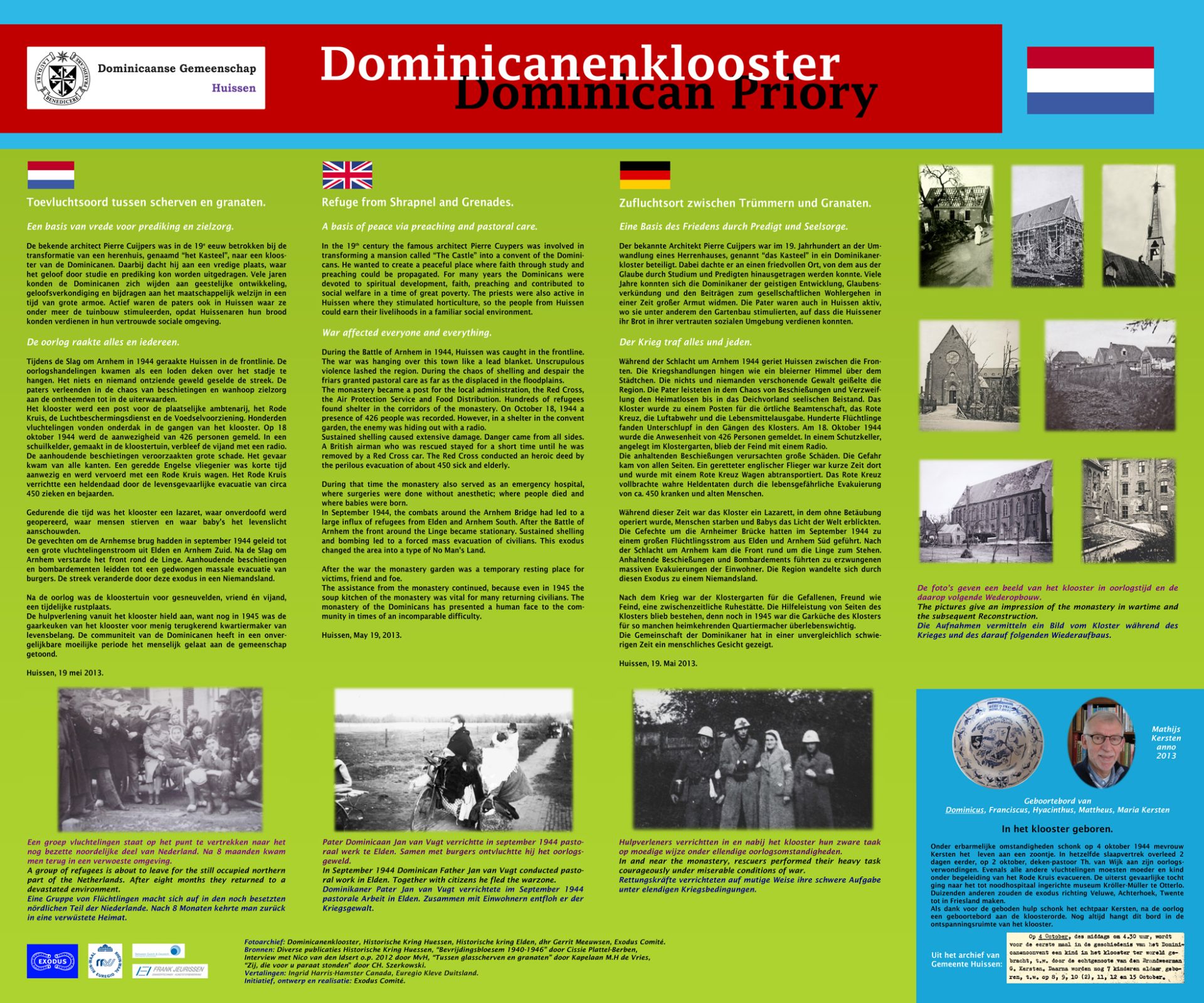 Dominicanenklooster Huissen nieuw startpunt Exoduswandeltocht